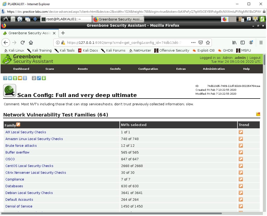 Figure 1.10 Screenshot of PLABKALI01
