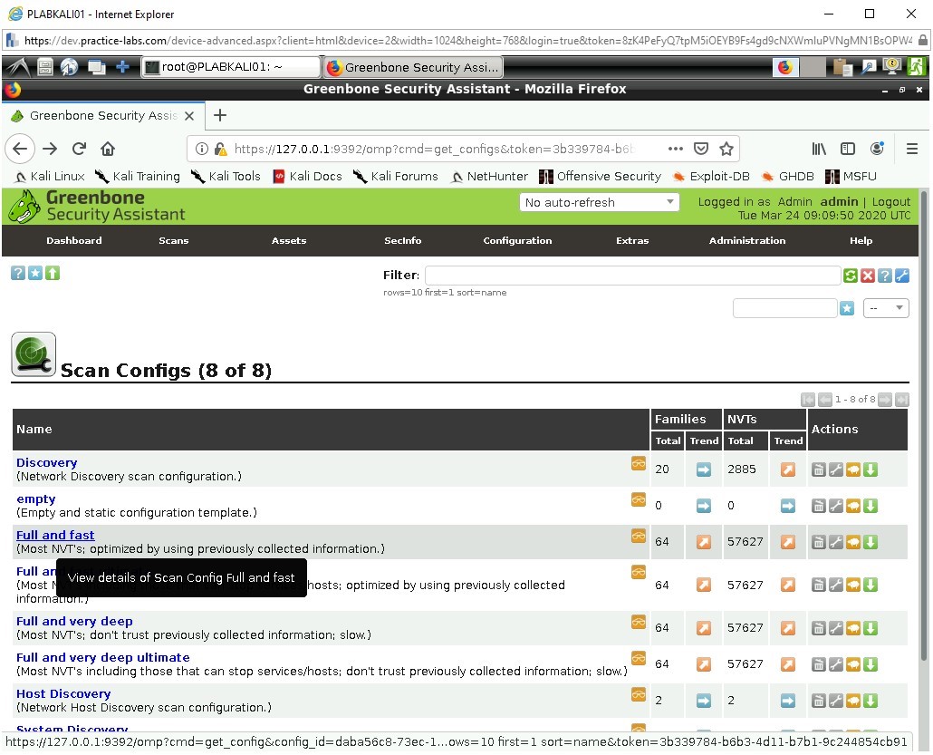 Figure 1.11 Screenshot of PLABKALI01