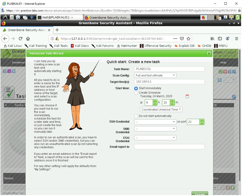 Figure 1.16 Screenshot of PLABKALI01