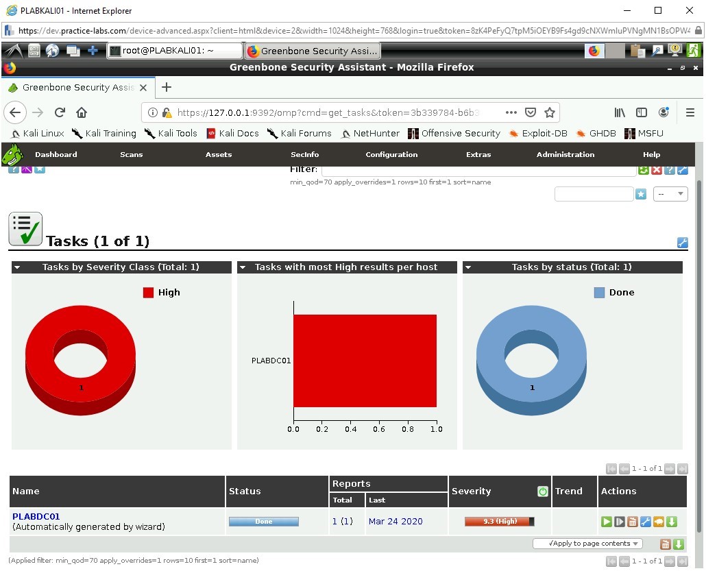 Figure 1.18 Screenshot of PLABKALI01