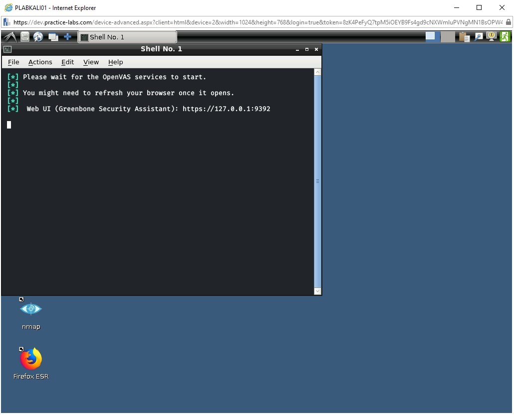 Figure 1.2 Screenshot of PLABKALI01