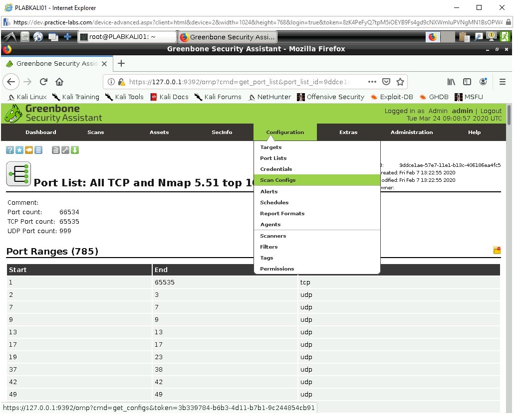 Figure 1.8 Screenshot of PLABKALI01