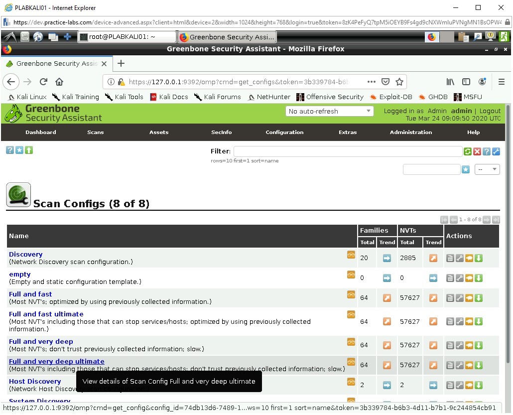 Figure 1.9 Screenshot of PLABKALI01
