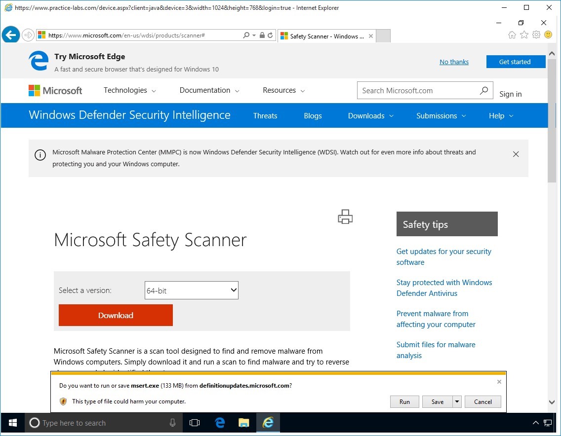 Figure 1.13 Screenshot of PLABWIN10