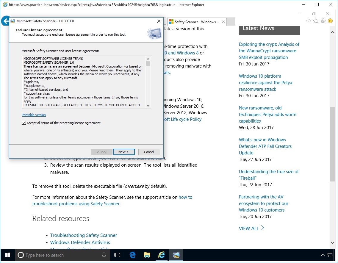 Figure 1.15 Screenshot of PLABWIN10