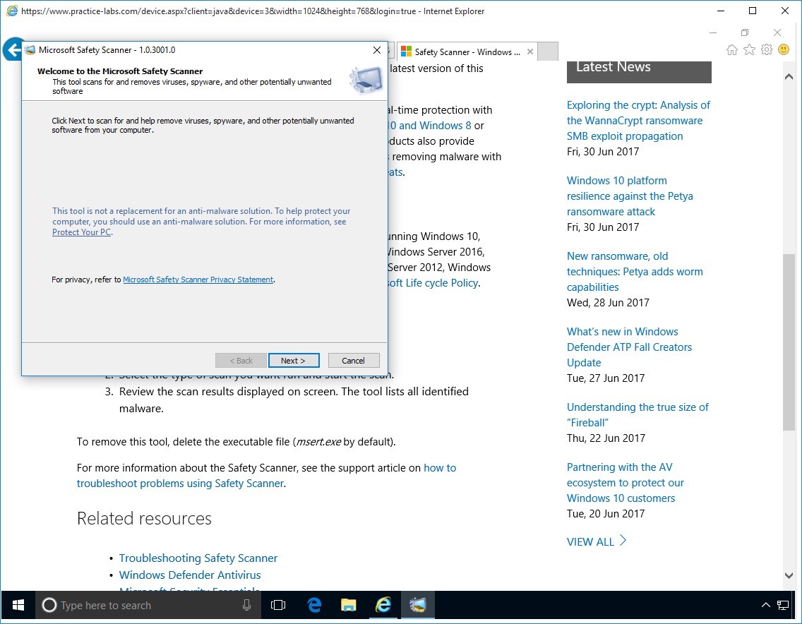 Figure 1.16 Screenshot of PLABWIN10