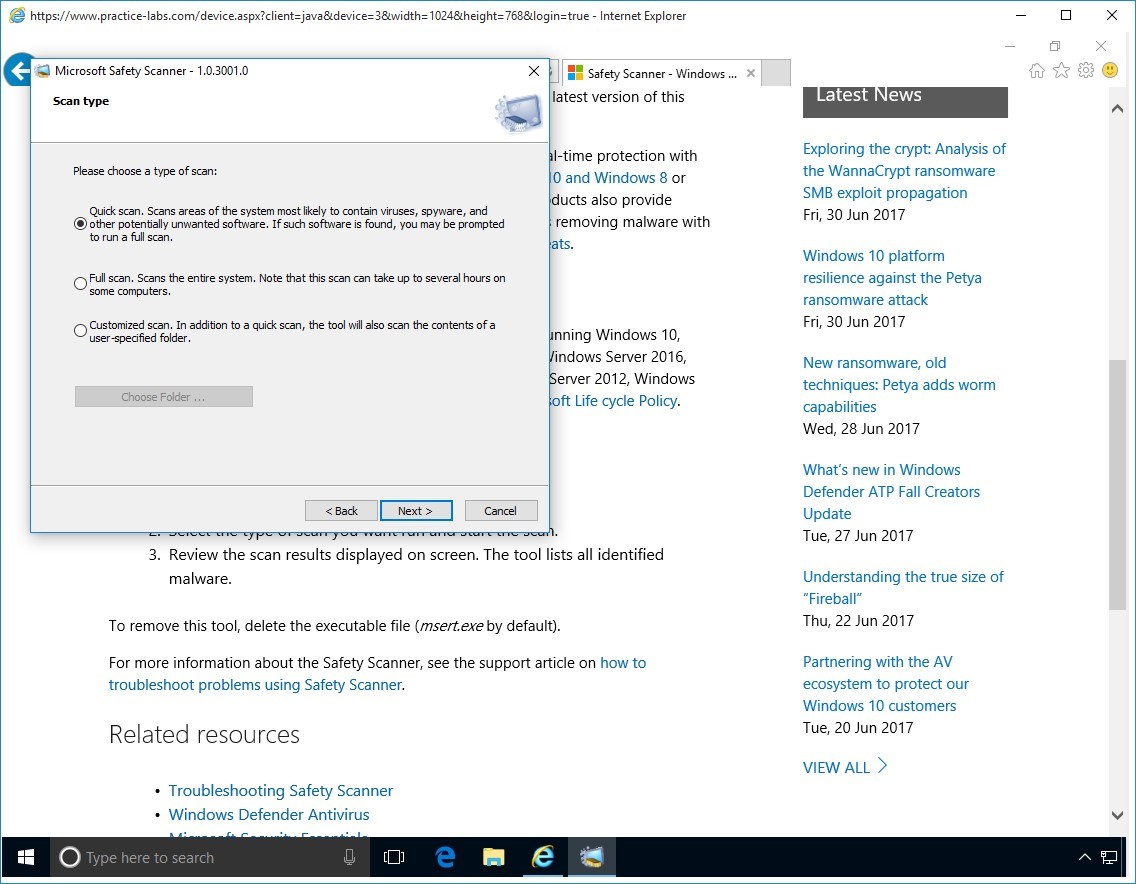 Figure 1.17 Screenshot of PLABWIN10