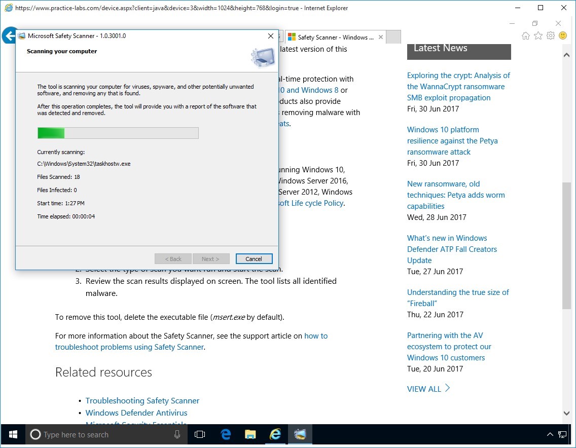 Figure 1.18 Screenshot of PLABWIN10