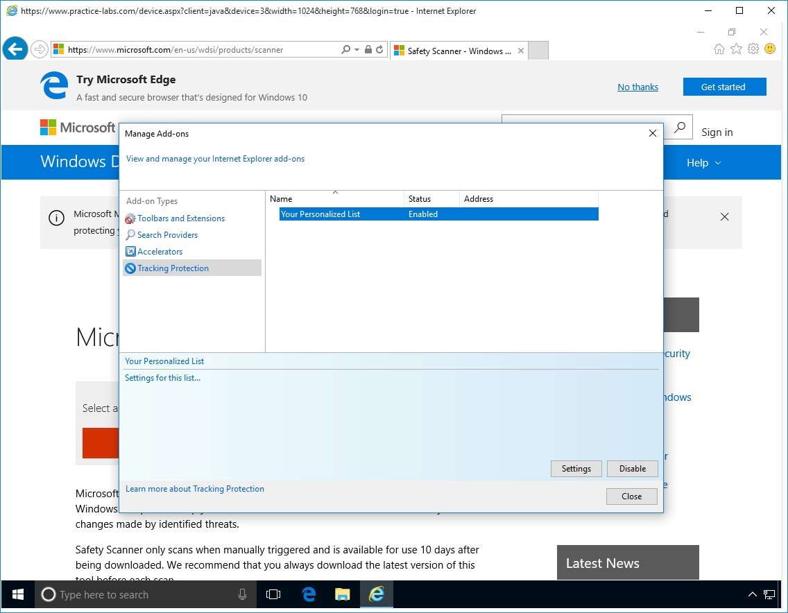 Figure 1.22 Screenshot of PLABWIN10