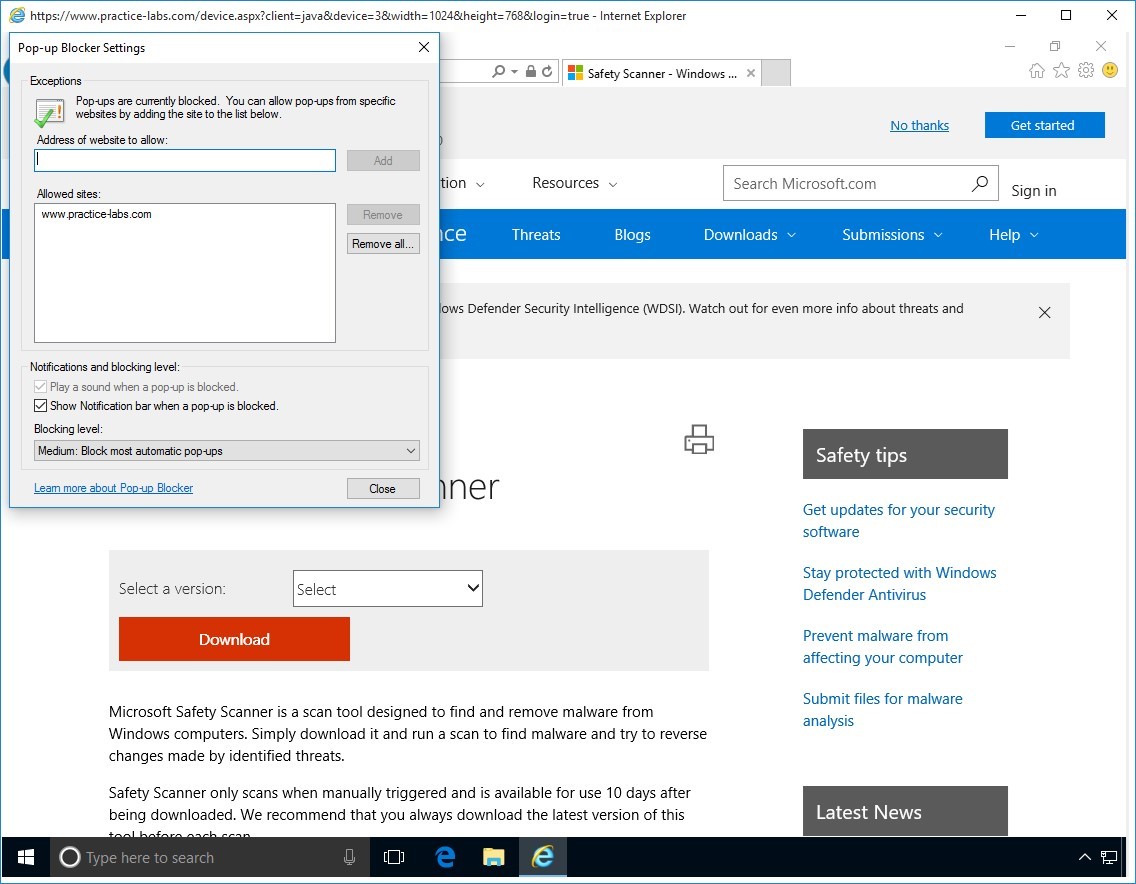 Figure 1.24 Screenshot of PLABWIN10