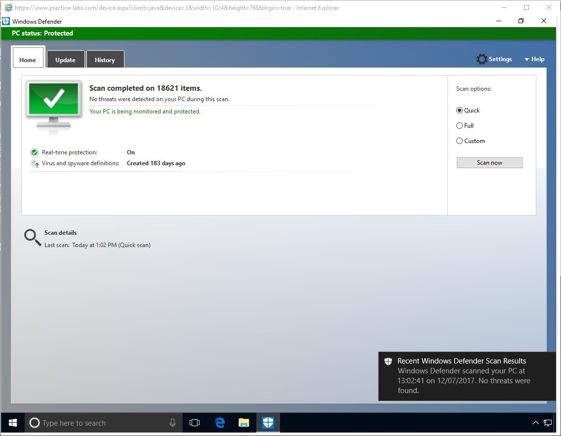 Figure 1.4 Screenshot of PLABWIN10