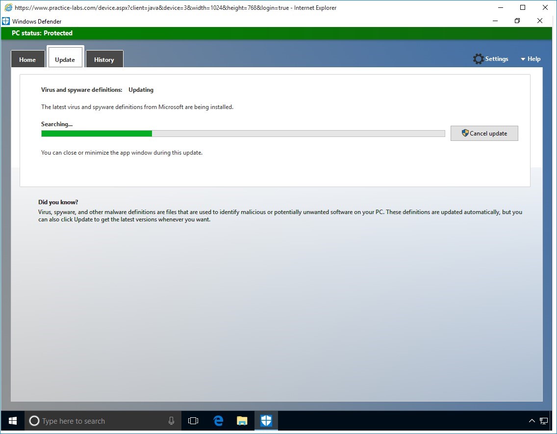 Figure 1.6 Screenshot of PLABWIN10