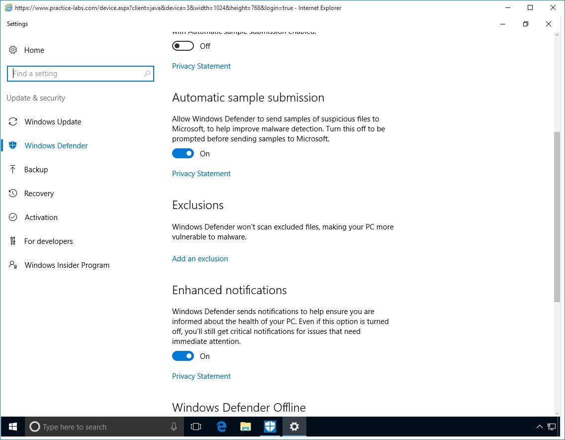 Figure 1.8 Screenshot of PLABWIN10