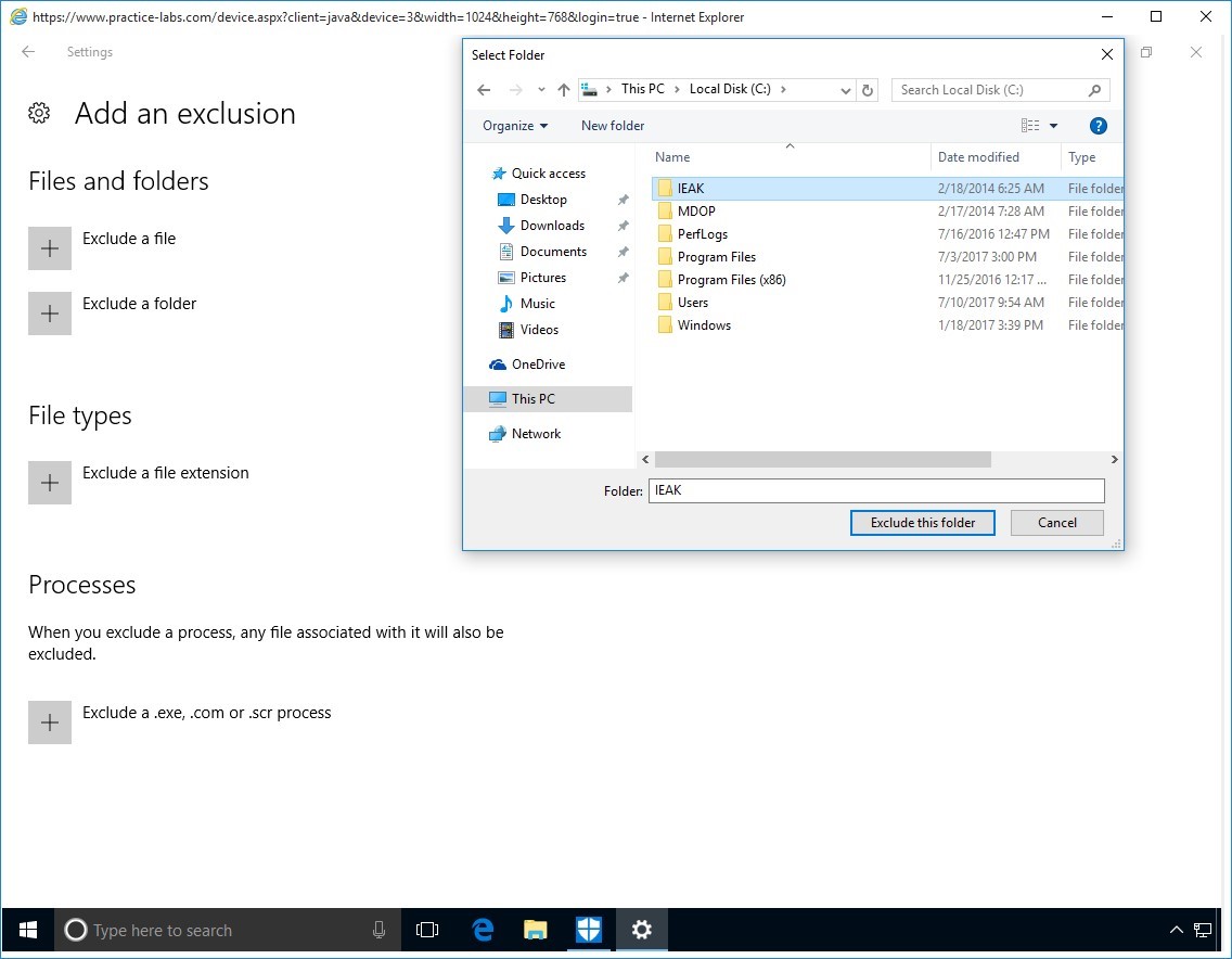 Figure 1.9 Screenshot of PLABWIN10