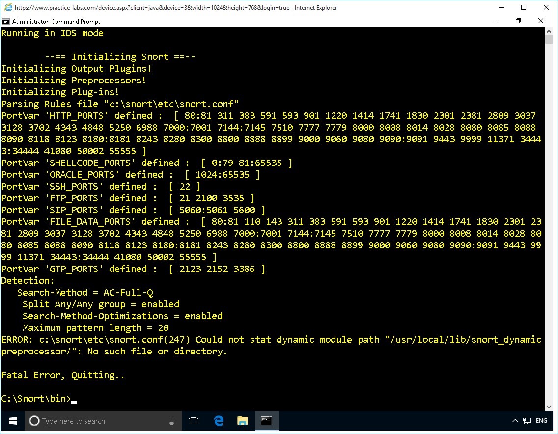 Figure 2.9 Screenshot of PLABWIN10