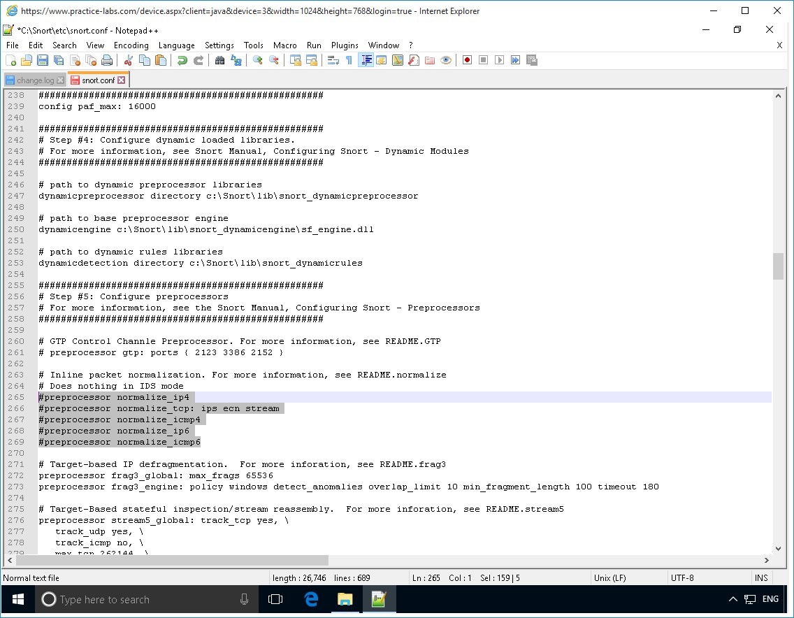 Figure 3.11 Screenshot of PLABWIN10