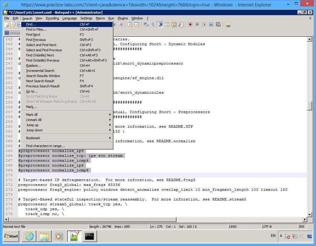 Figure 3.12 Screenshot of PLABWIN10