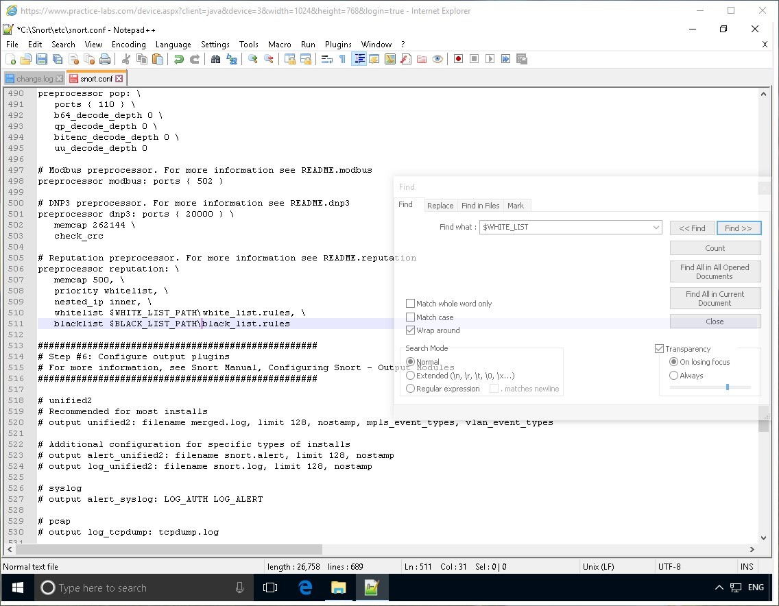 Figure 3.14 Screenshot of PLABWIN10