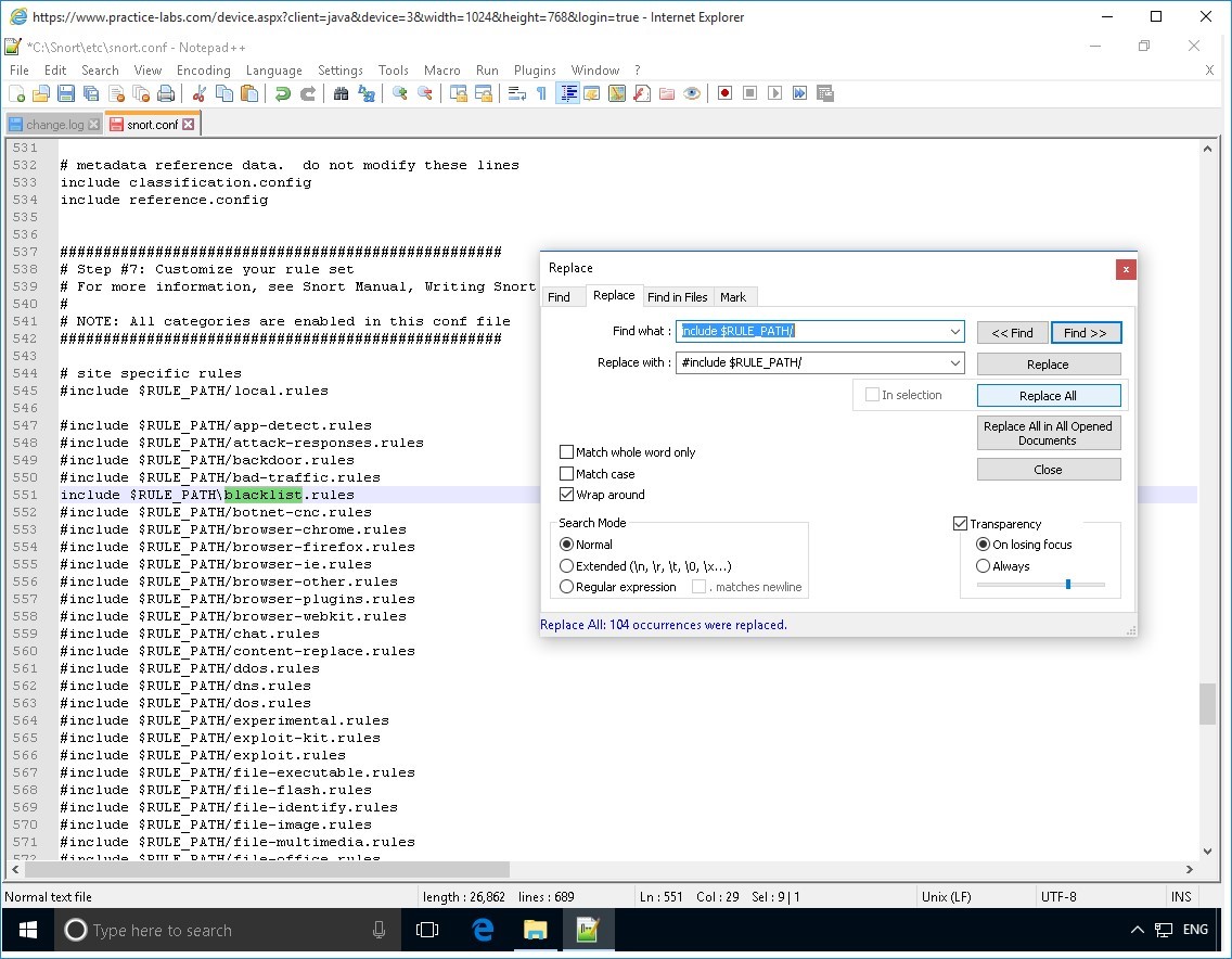 Figure 3.16 Screenshot of PLABWIN10