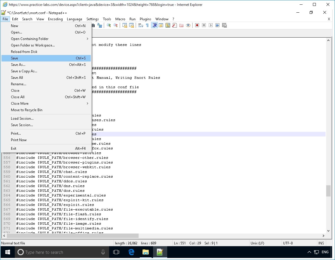 Figure 3.17 Screenshot of PLABWIN10