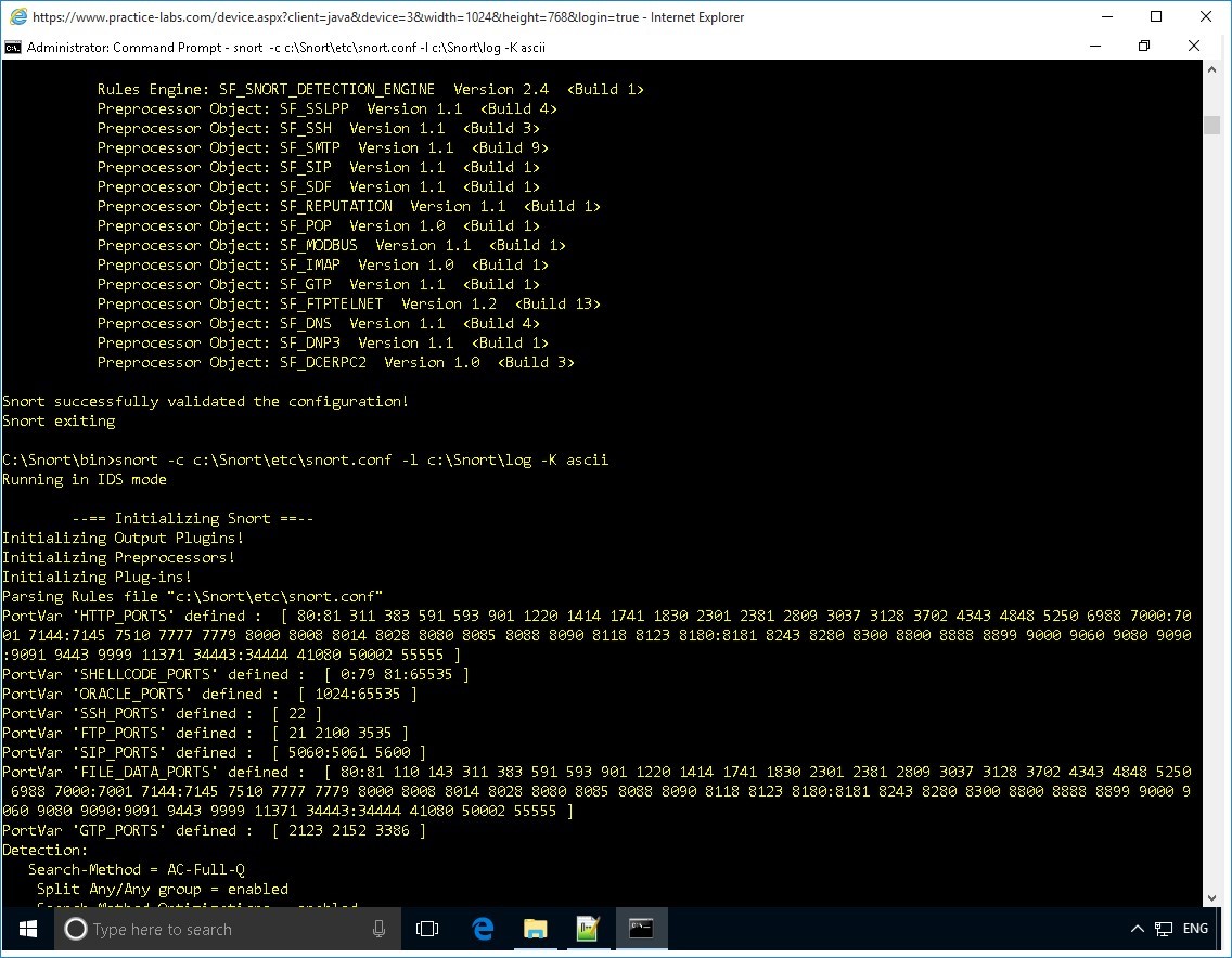 Figure 3.21 Screenshot of PLABWIN10