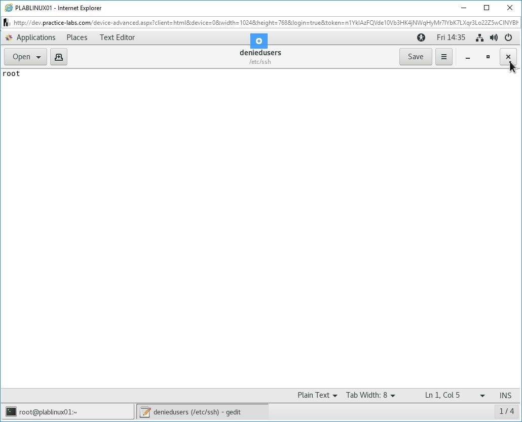 Hình 1.21 Ảnh chụp màn hình PLABLINUX01